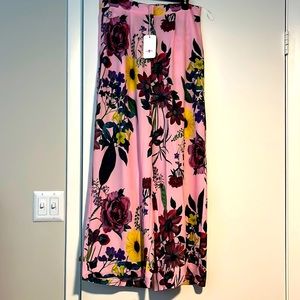 BRIGHT FLORAL WIDE LEG TROUSERS
